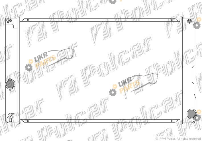 Радиатор охлаждения двигателя Polcar 8162082K