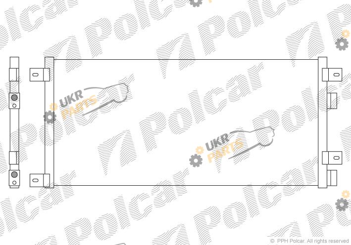 Радиатор кондиционера Polcar 3052K8C2