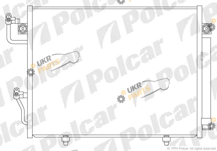 Радиатор кондиционера Polcar 5274K81K