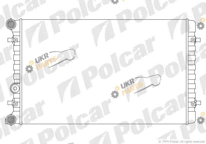 Радиатор охлаждения двигателя Polcar 132308A1