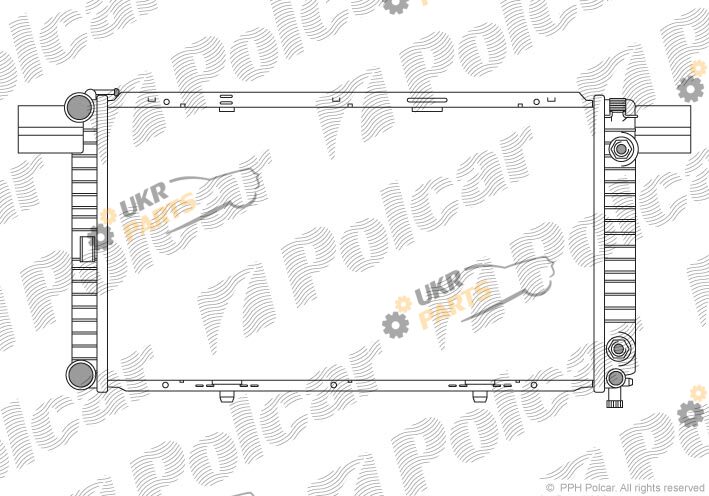 Радиатор охлаждения двигателя Polcar 5008081X