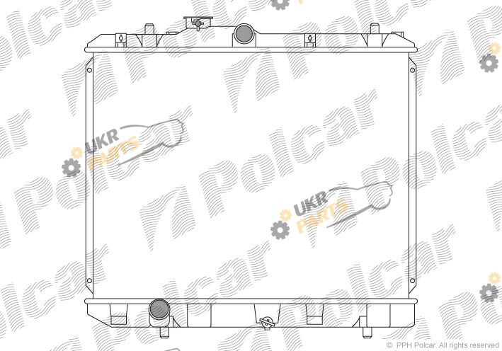 Радиатор охлаждения двигателя Polcar 7406081K