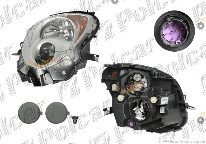 Основная фара Polcar 142510-E
