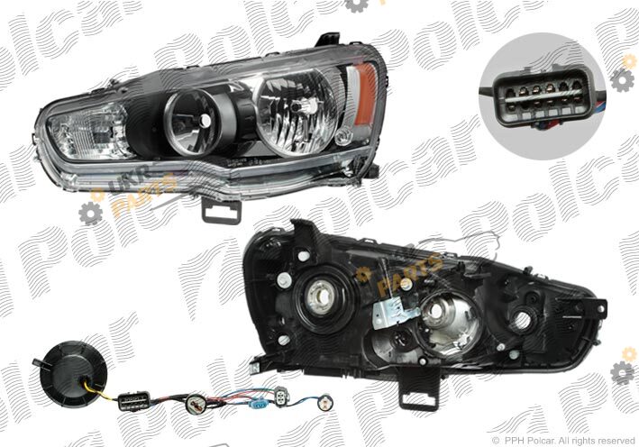 Основная фара Polcar 523410-E