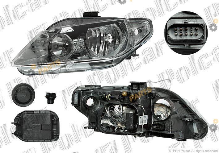 Основная фара Polcar 674009-E
