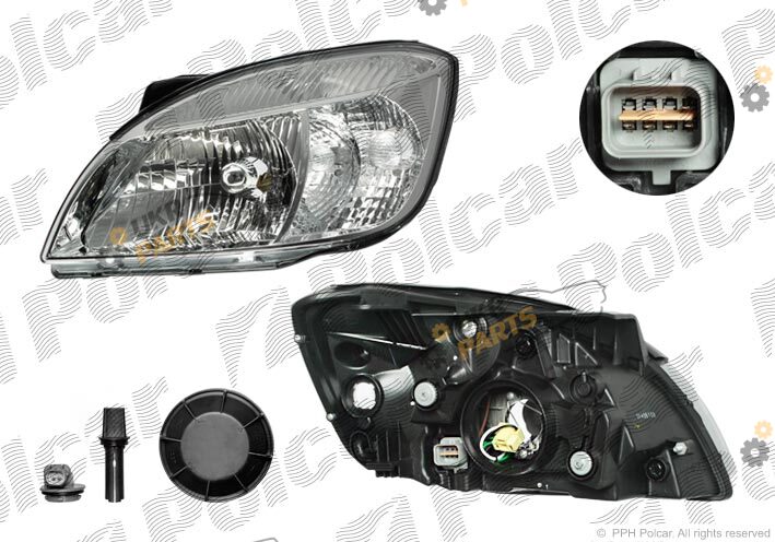 Основная фара Polcar 411709-E