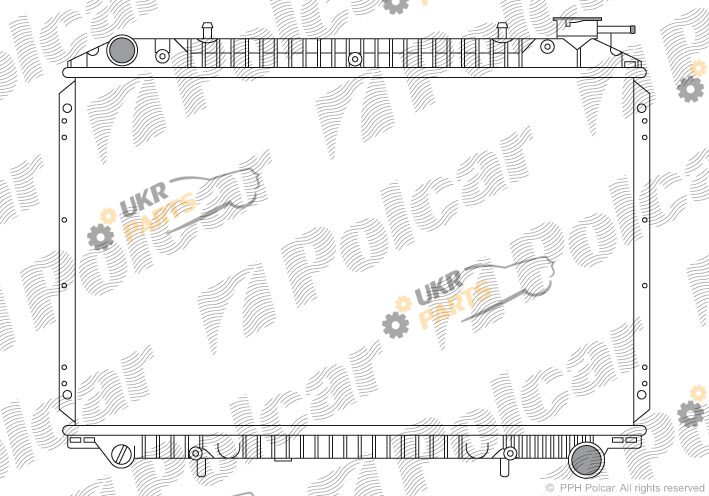 Радиатор охлаждения двигателя Polcar 275008-6