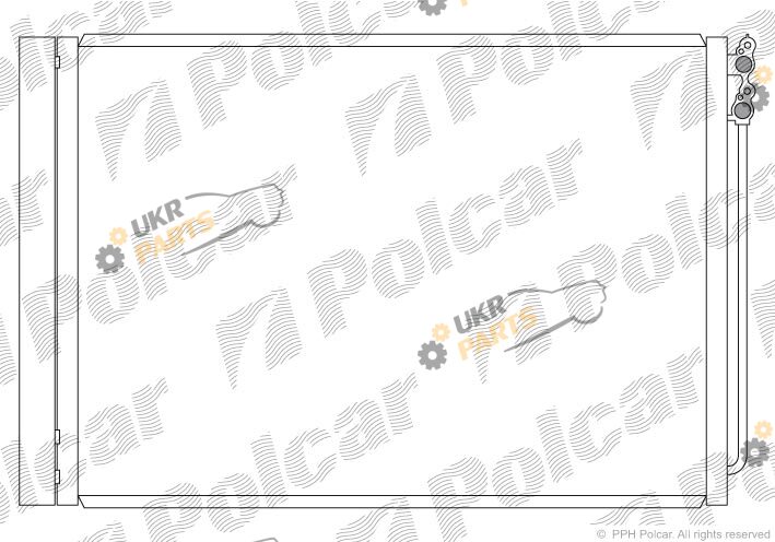 Радиатор кондиционера Polcar 2025K8C1