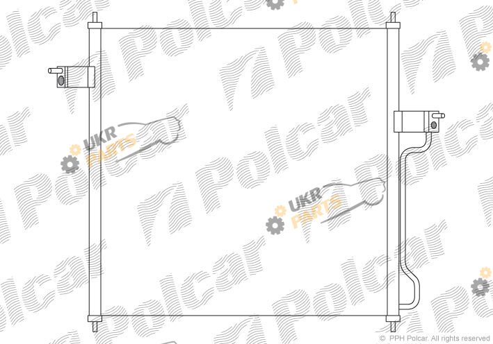 Радиатор кондиционера Polcar 3271K8C1