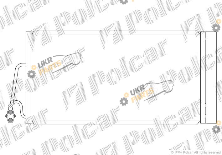 Радиатор кондиционера Polcar 5102K8C1S