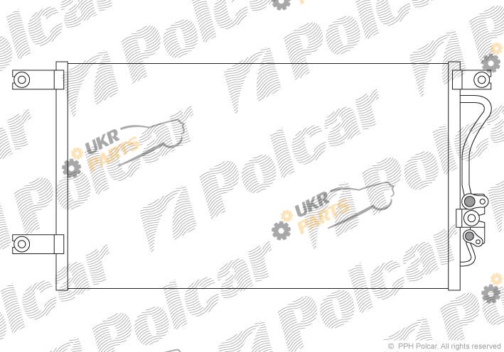 Радиатор кондиционера Polcar 5285K8C1