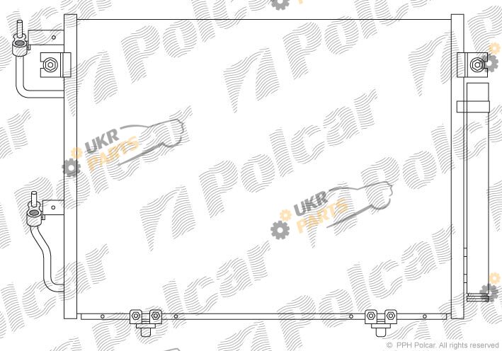 Радиатор кондиционера Polcar 5287K8C2