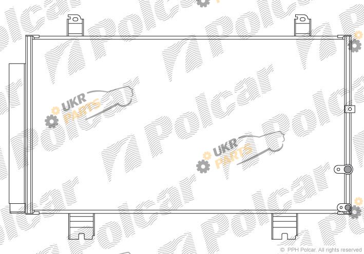 Радиатор кондиционера Polcar 8022K81K