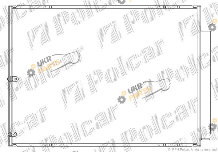 Радиатор кондиционера Polcar 8061K81K