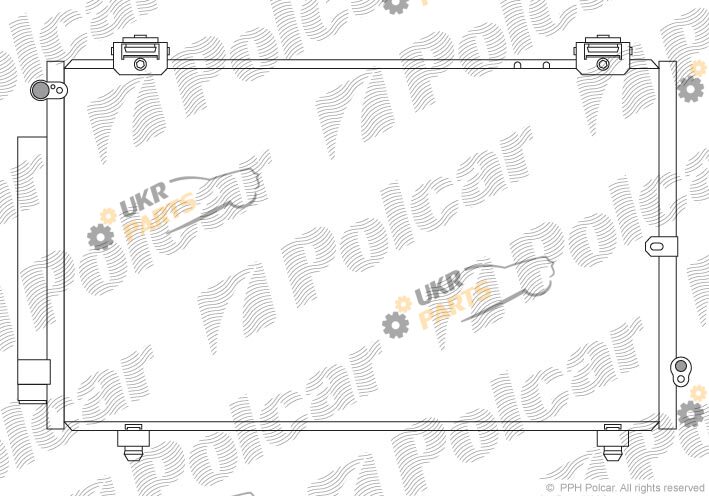 Радиатор кондиционера Polcar 8114K82K