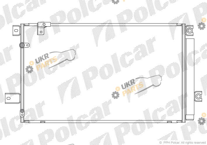 Радиатор кондиционера Polcar 8125K84K