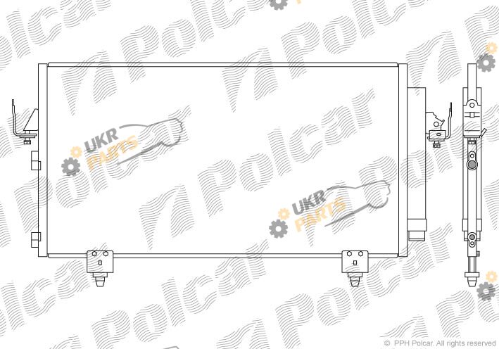 Радиатор кондиционера Polcar 8146K82K