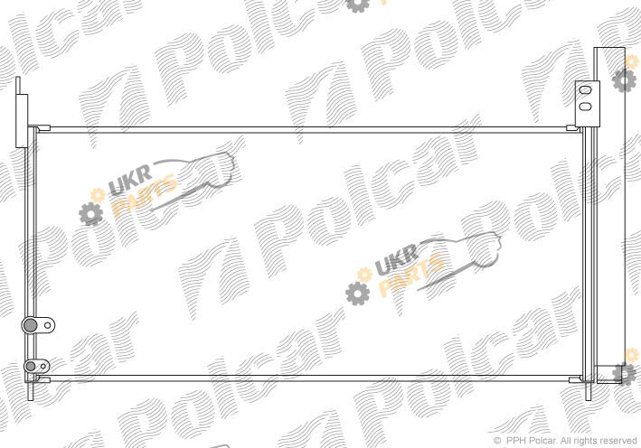 Радиатор кондиционера Polcar 8162K82K