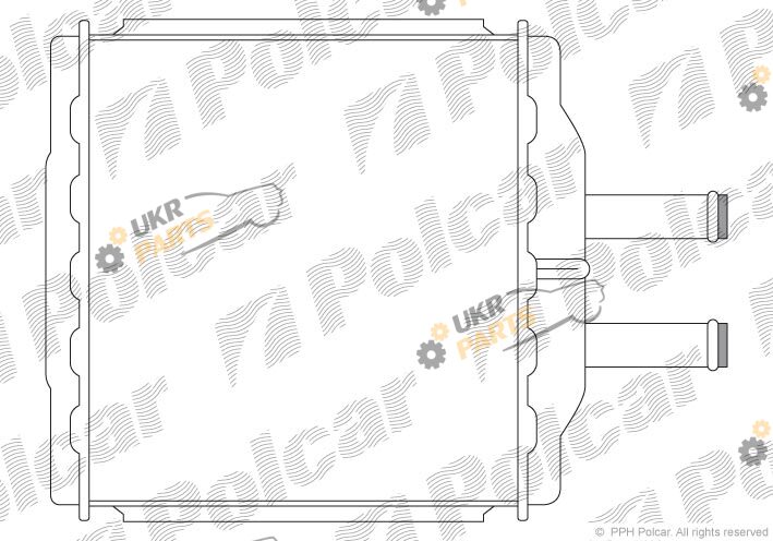 Радиатор печки Polcar 2505N8-1