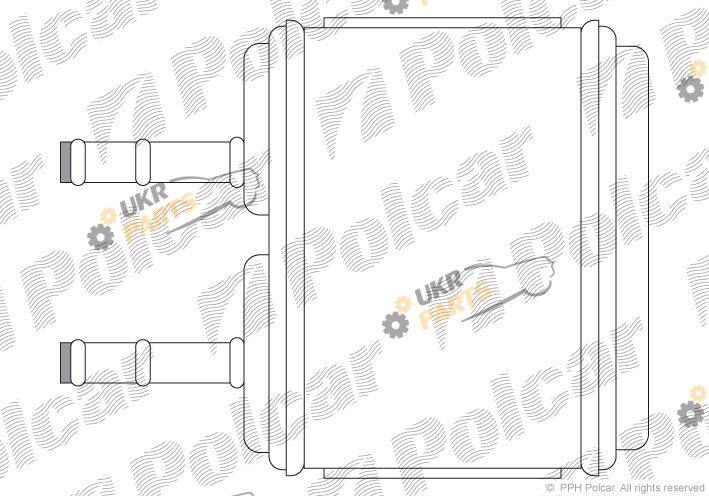 Радиатор печки Polcar 2901N8-1