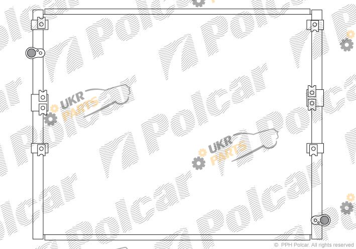 Радиатор кондиционера Polcar 8177K8C1