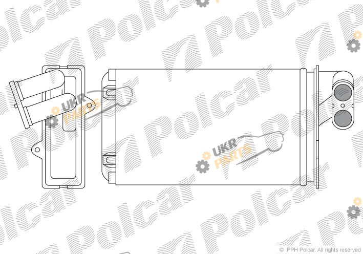 Радиатор печки Polcar 5745N8-2