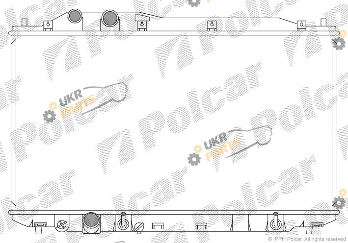 Радиатор охлаждения двигателя Polcar 382908-3