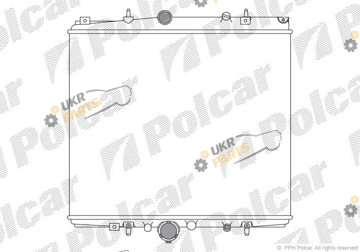 Радиатор охлаждения двигателя Polcar 578708A1
