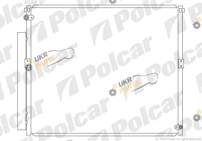 Радиатор кондиционера Polcar 8178K8C2