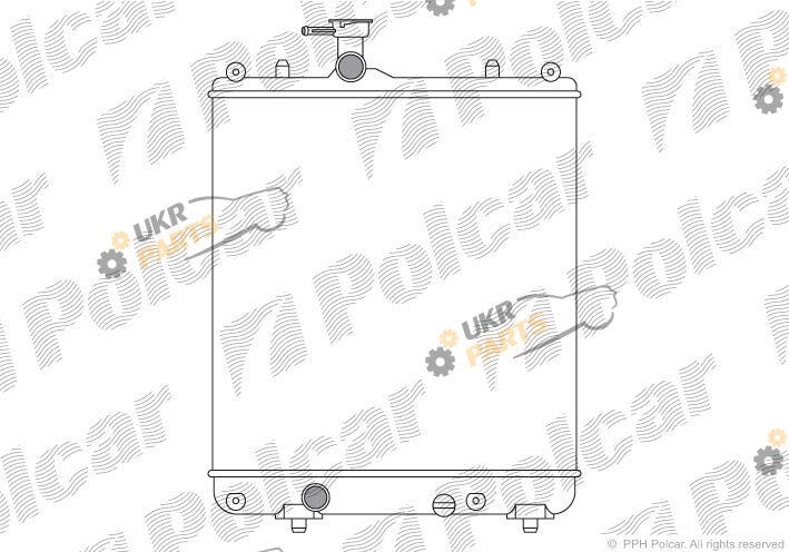 Радиатор охлаждения двигателя Polcar 550308A1