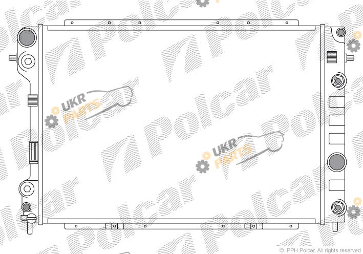 Радиатор охлаждения двигателя Polcar 552708A9
