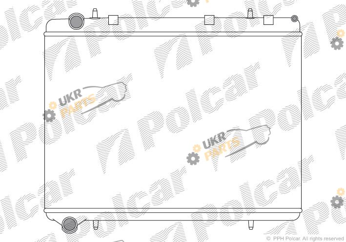 Радиатор охлаждения двигателя Polcar 571108A1