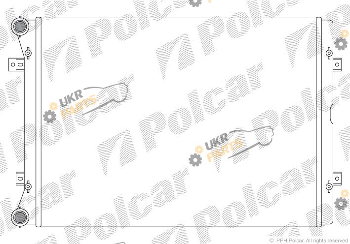 Радиатор охлаждения двигателя Polcar 955108A1