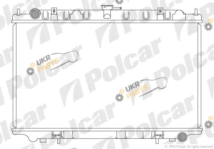 Радиатор охлаждения двигателя Polcar 276108-3