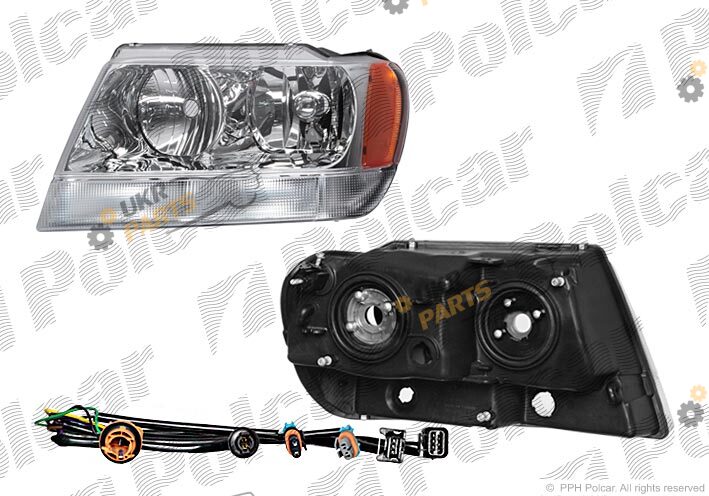 Основная фара Polcar 240609-E