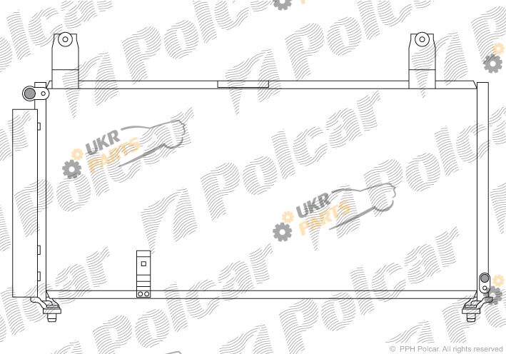 Радиатор кондиционера Polcar 7414K8C1