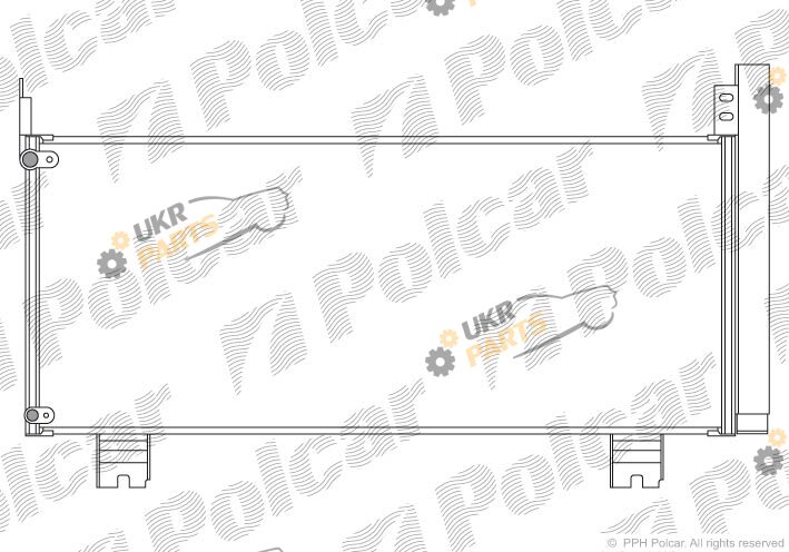 Радиатор кондиционера Polcar 8062K81K
