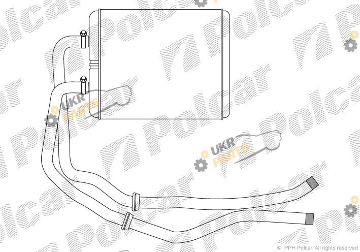 Радиатор печки Polcar 3080N83X