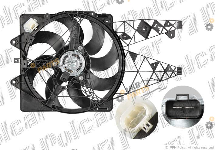 Вентилятор охлаждения двигателя Polcar 142523W1