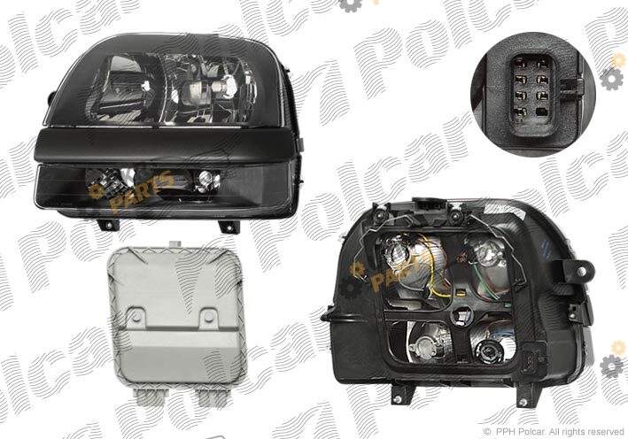 Основная фара Polcar 304010-E