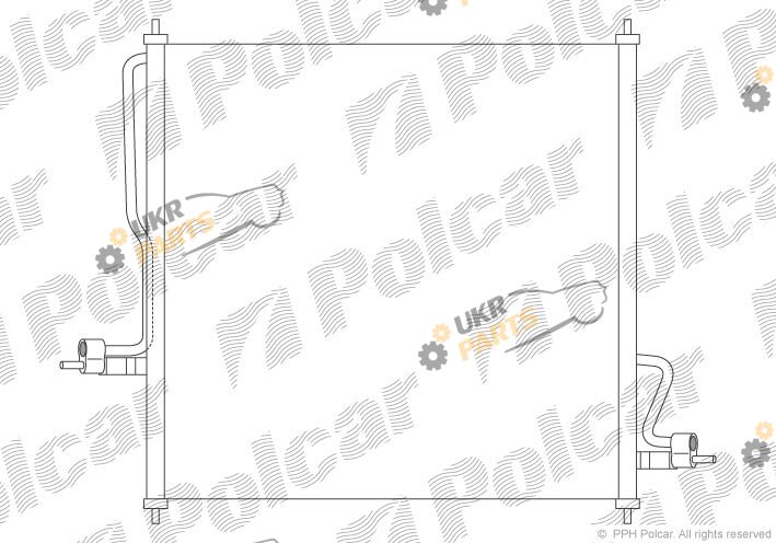 Радиатор кондиционера polcar 3270K8C2