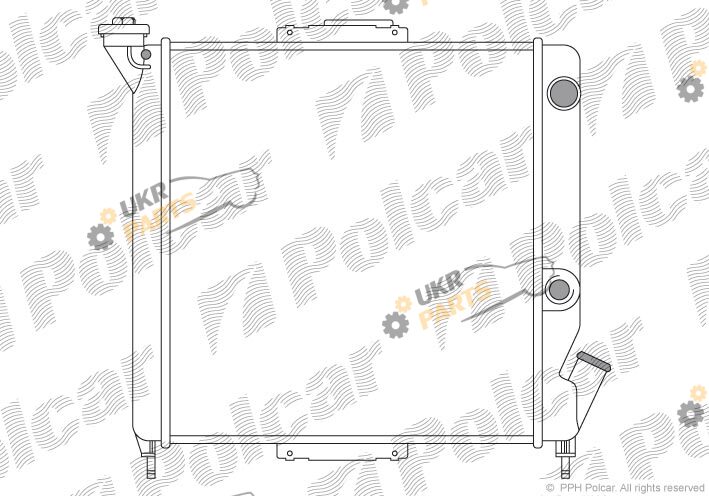 Радиатор охлаждения двигателя Polcar 600508A1