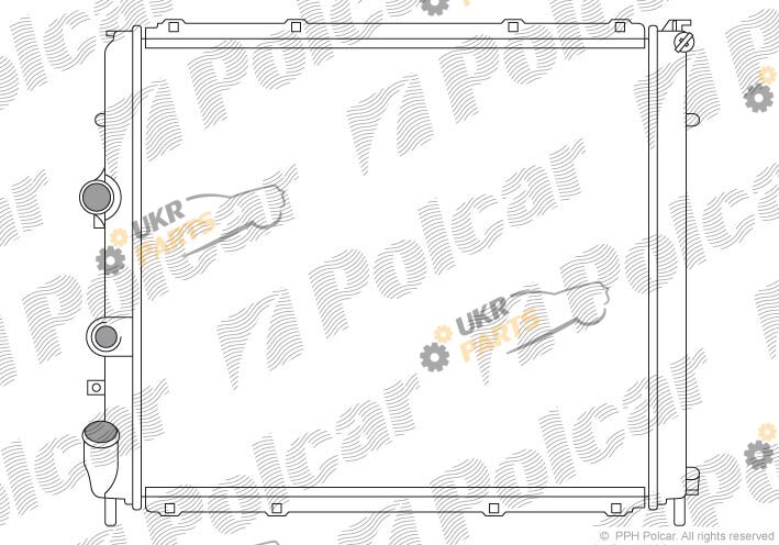 Радиатор охлаждения двигателя Polcar 606008A2