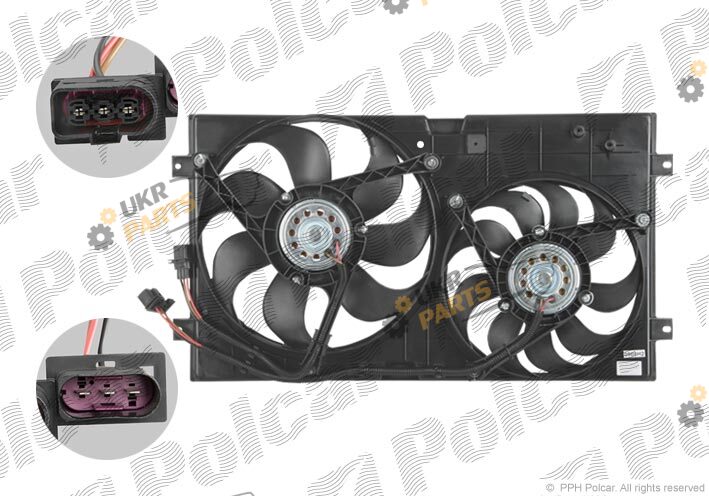 Вентилятор охлаждения двигателя Polcar 950123W1
