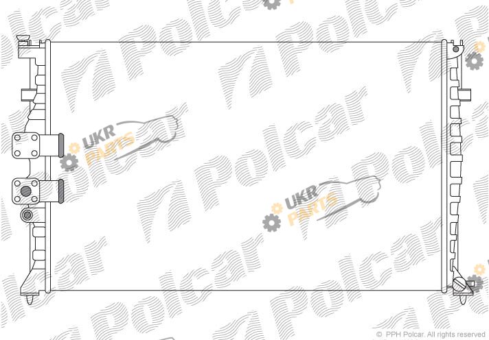 Радиатор охлаждения двигателя Polcar 575008A1