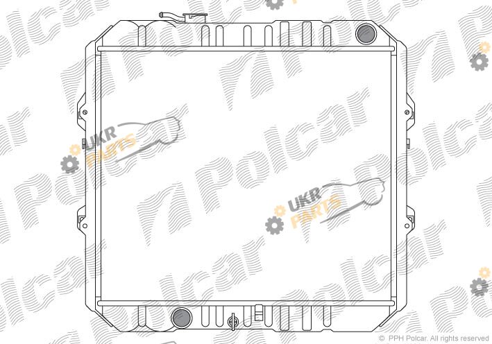 Радиатор охлаждения двигателя Polcar 818008-1