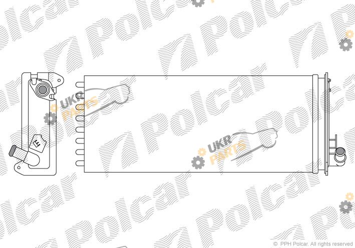 Радиатор печки Polcar 5010N8-3