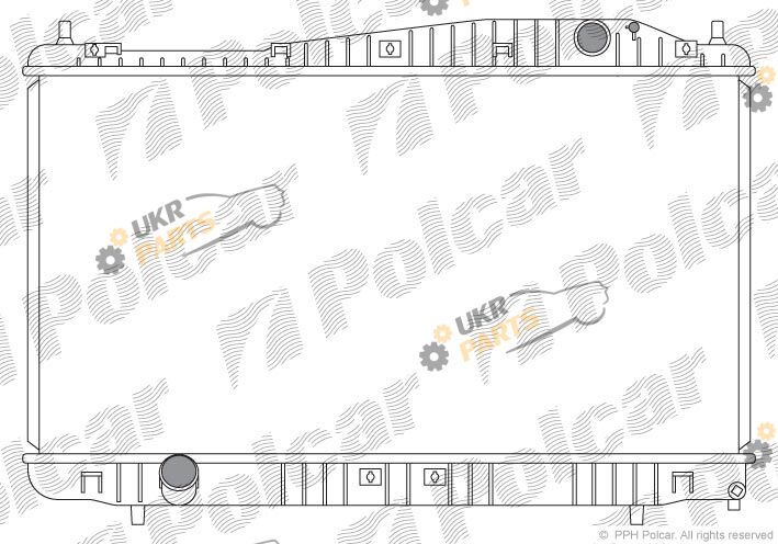 Радиатор охлаждения двигателя Polcar 251108-1