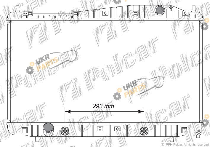 Радиатор охлаждения двигателя Polcar 251108-2