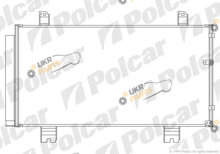 Радиатор кондиционера Polcar 8011K81K